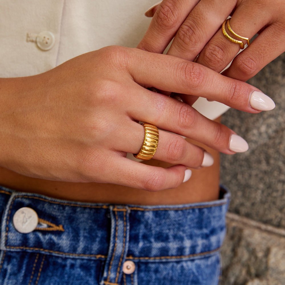 Chunky Calira Gold Ring