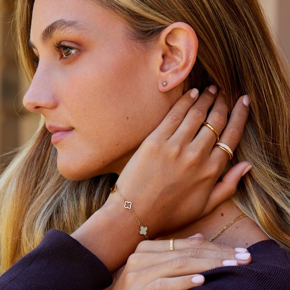 Crystal Daisy Stud Earrings