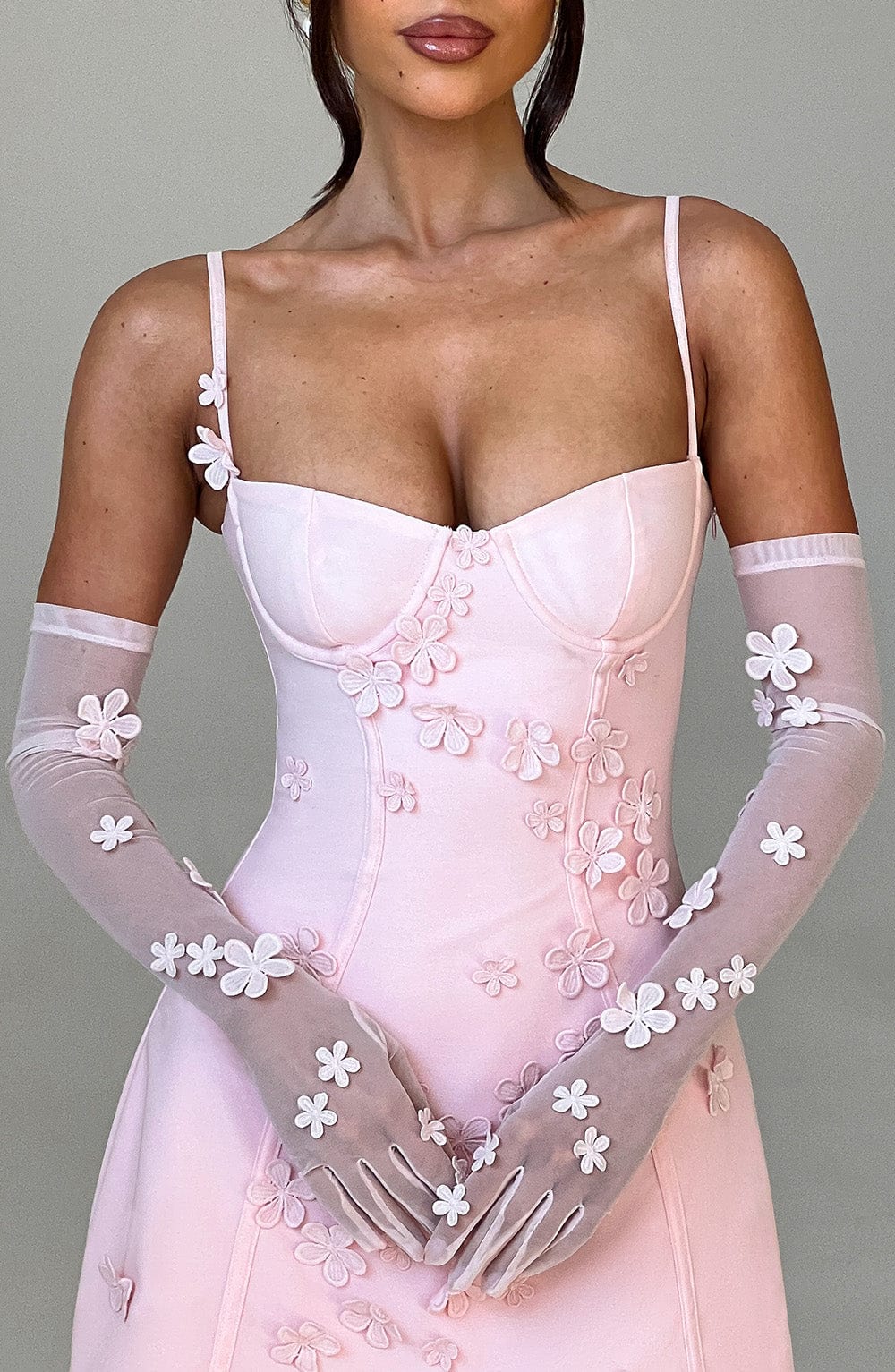 Rukavice Dalary - světle růžové