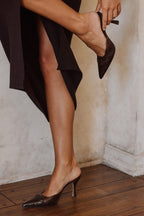 Delaney Espresso Western Crocs Lodičky na Podpatku