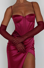 Rukavice Eli - vínové