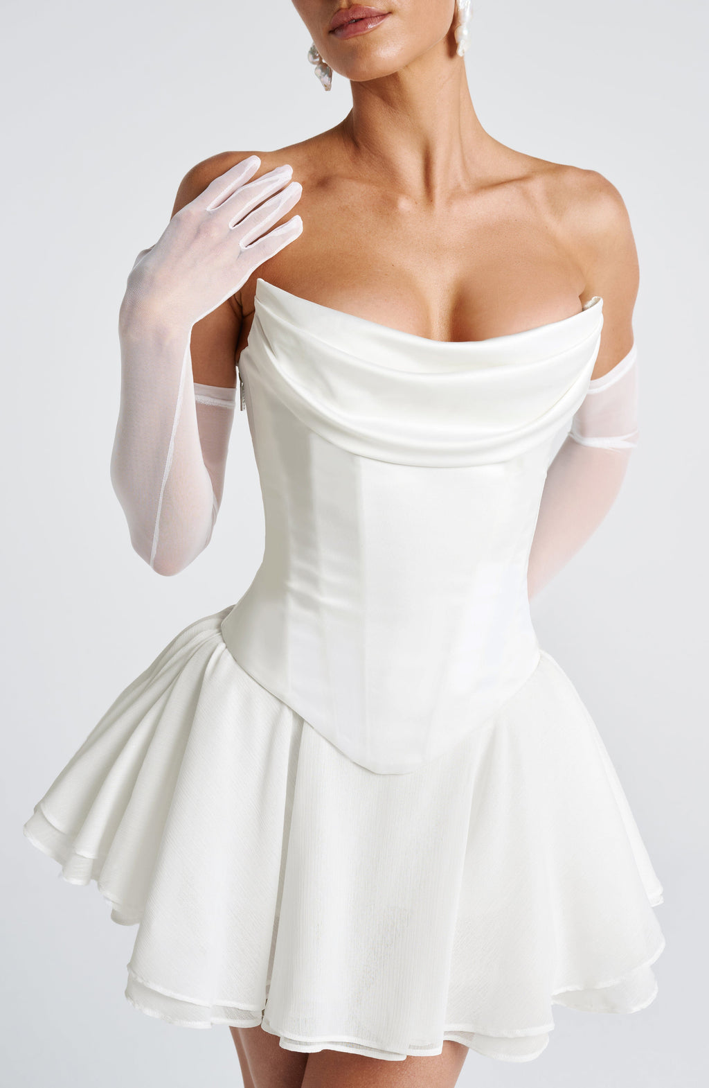 Rukavice Eli - slonovinová