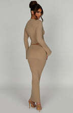 Maxi sukně Elia - béžová