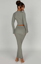 Maxi sukně Elia - khaki