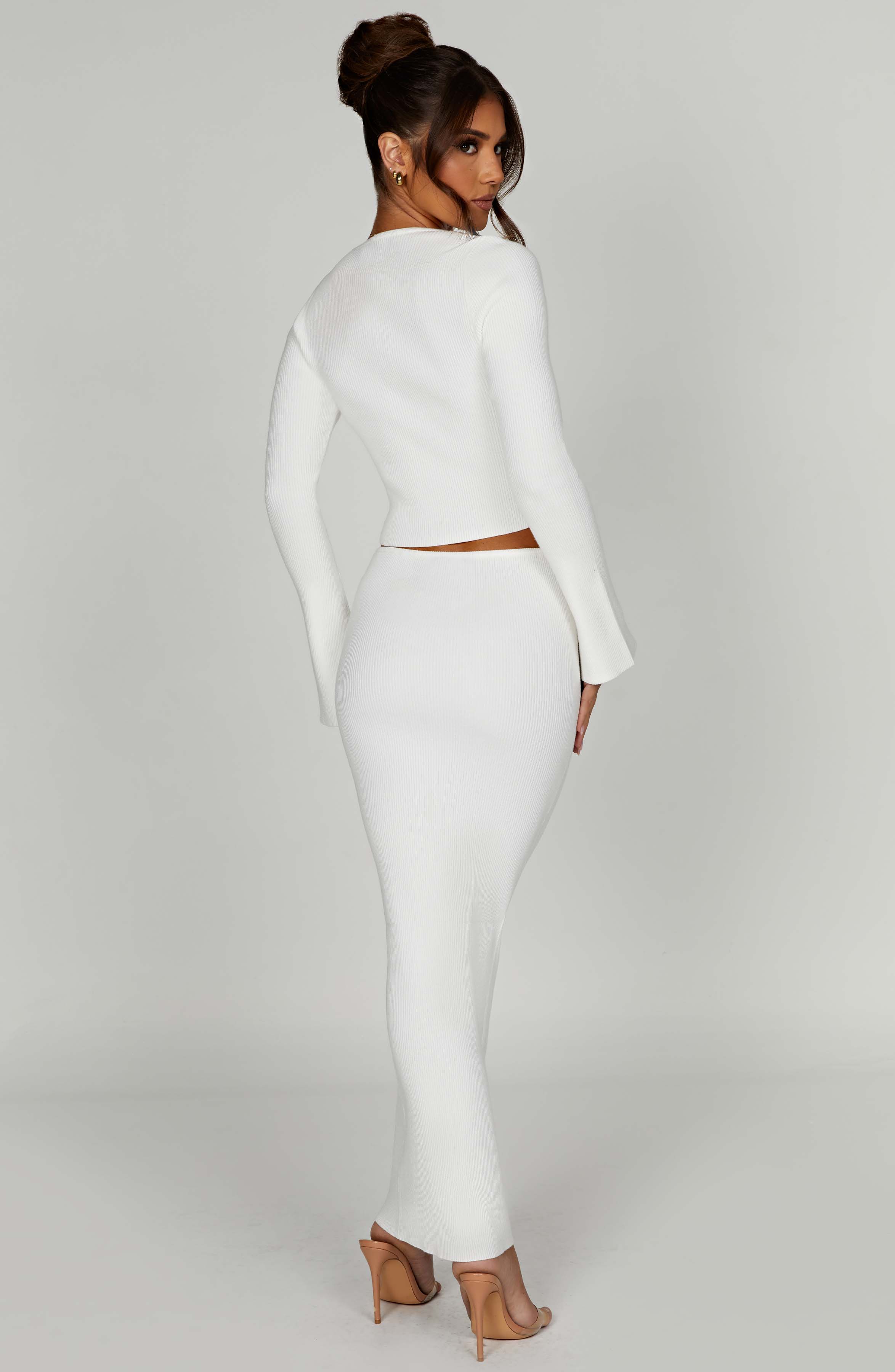 Maxi sukně Elia - bílá