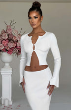 Maxi sukně Elia - bílá