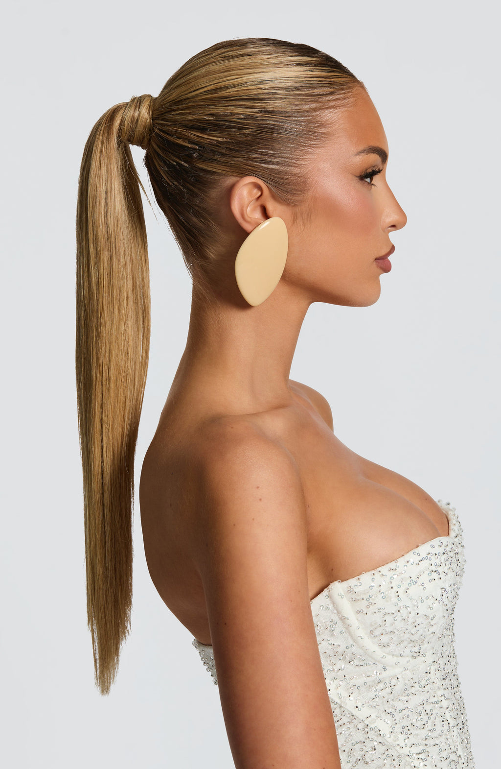 Náušnice Elvera - krémové