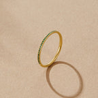 Emerald Eternity Crystal Ring