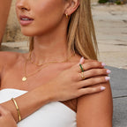 Emerald Stone Crystal Ring