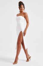 Midi šaty Emmaline - slonovinová