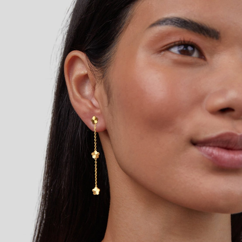 Flower Power Petal Drop Earrings
