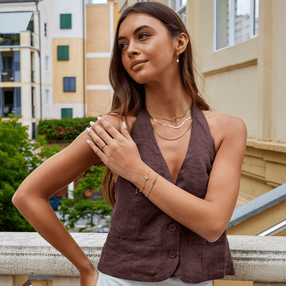 Four Leaf Clover Crystal Bracelet