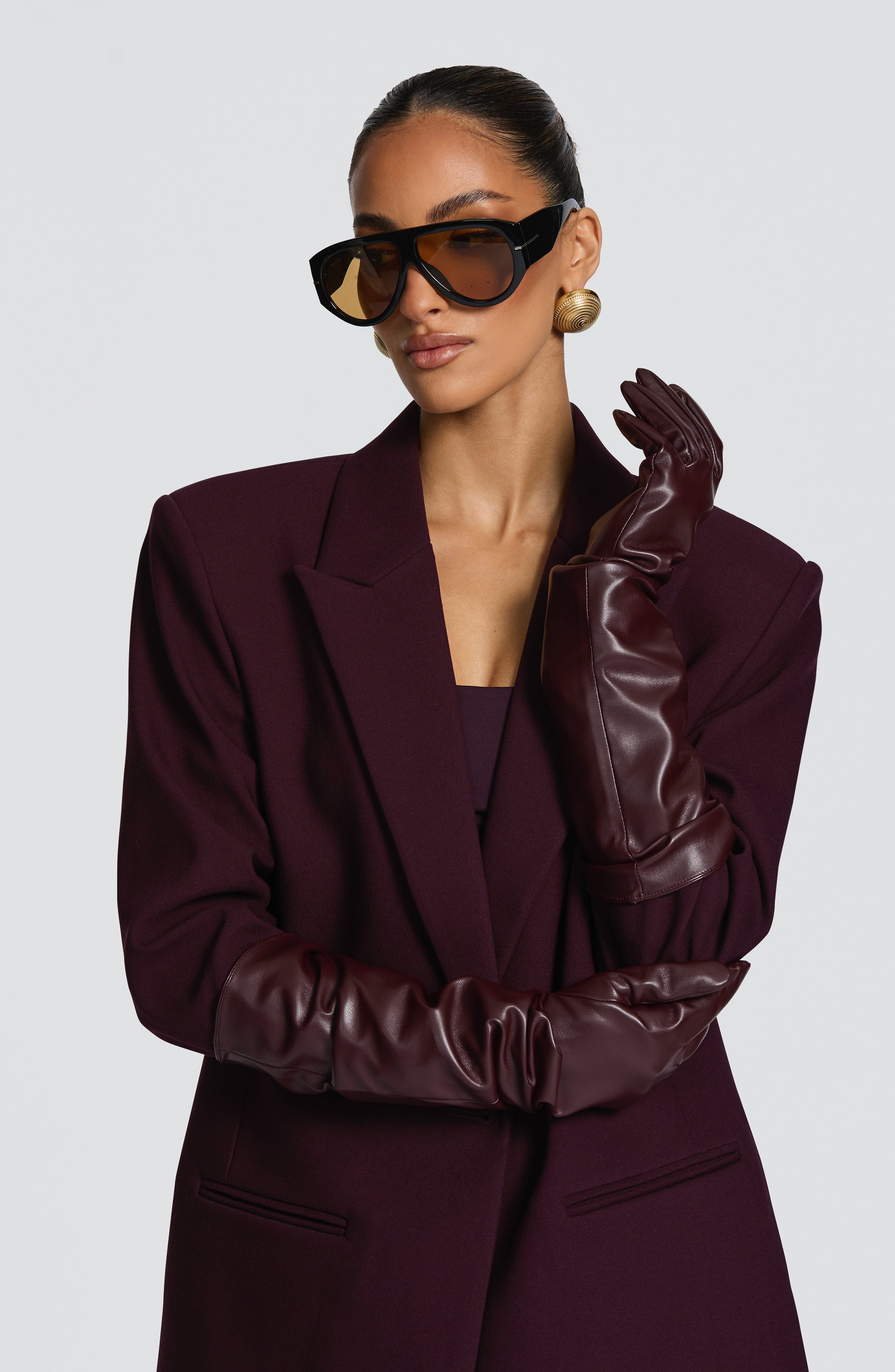 Rukavice Frankie - švestkové