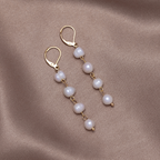 Golden Freshwater Pearl Earrings