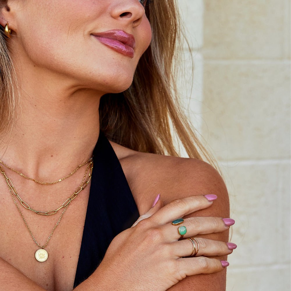 Green Willow Wrap Ring