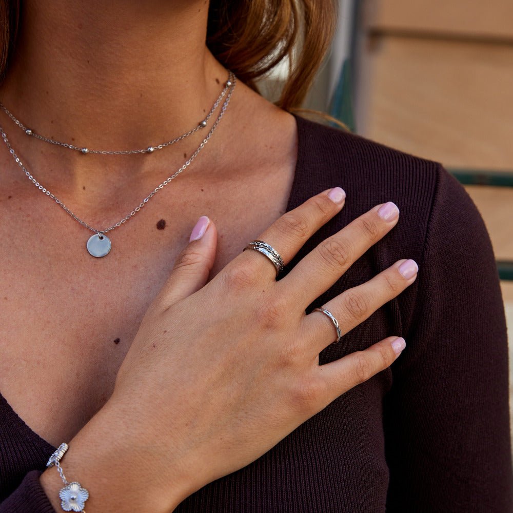 Hella Silver Stacked Ring