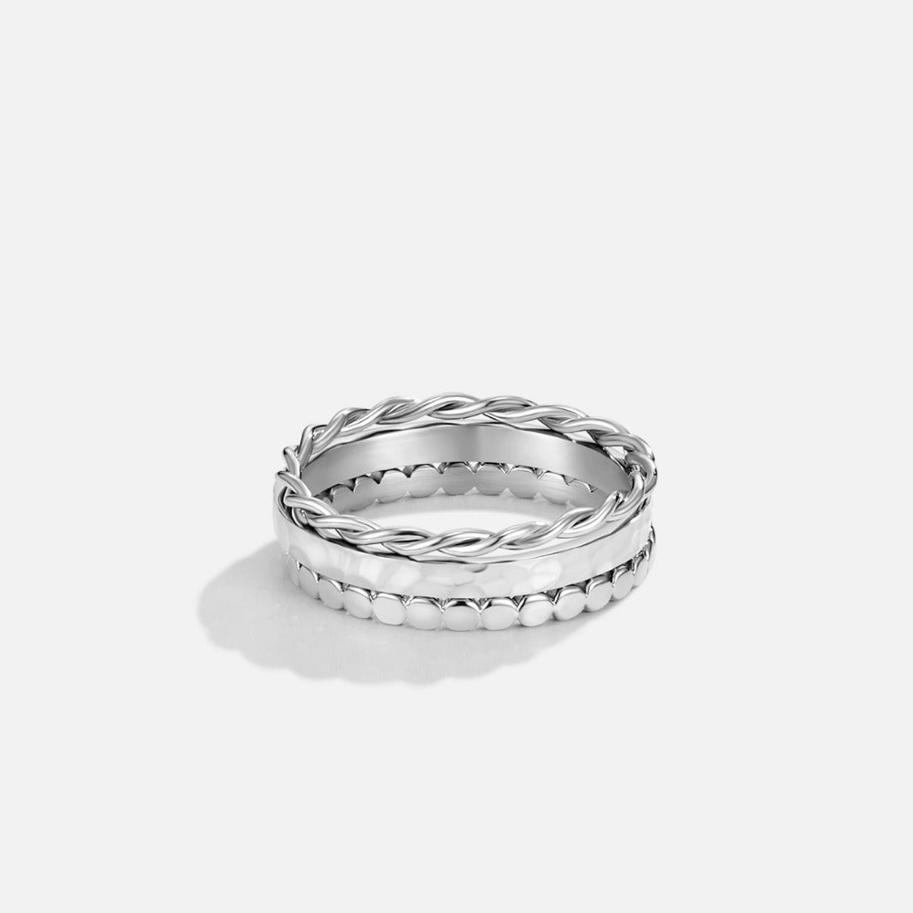 Hella Silver Stacked Ring