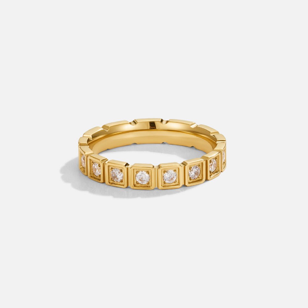Hera Gold Crystal Ring