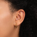 Lala Twisted Hoop Earrings