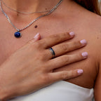 Layered Black Sahara Silver Ring