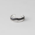 Layered Black Sahara Silver Ring