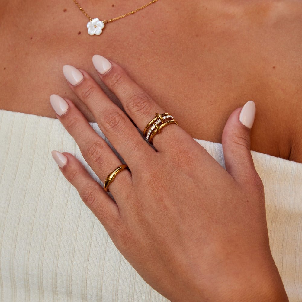 Layered Kaili Gold Ring