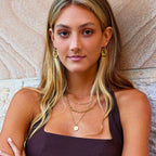 Lola Layered Drop Hoop Earrings