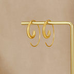 Luca Spiral Hoop Earrings