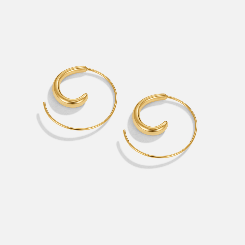 Luca Spiral Hoop Earrings