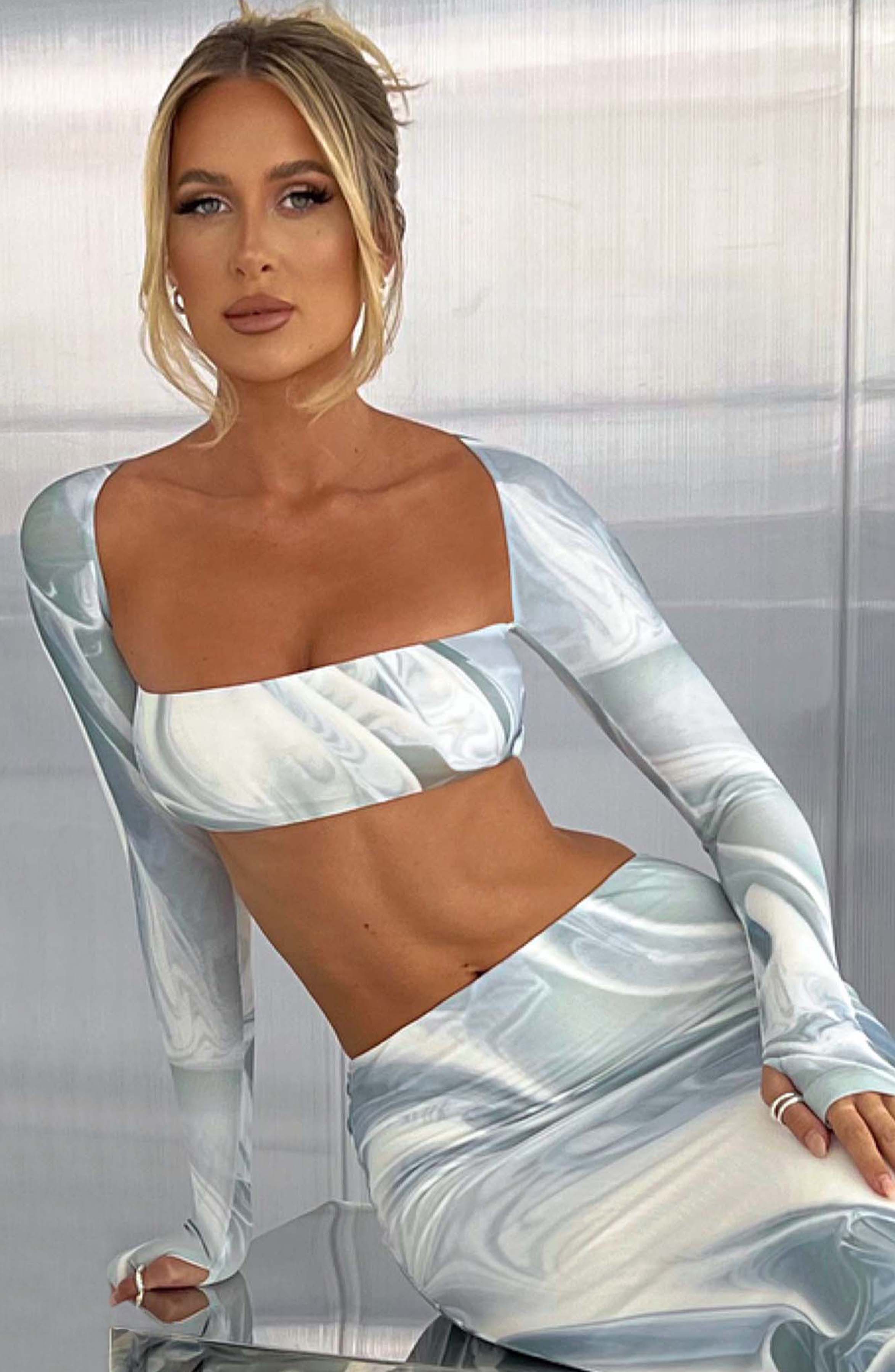 Top Lucianna - potisk Grey Haze