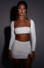 Top Lucianna - třpytka v barvě slonové kosti