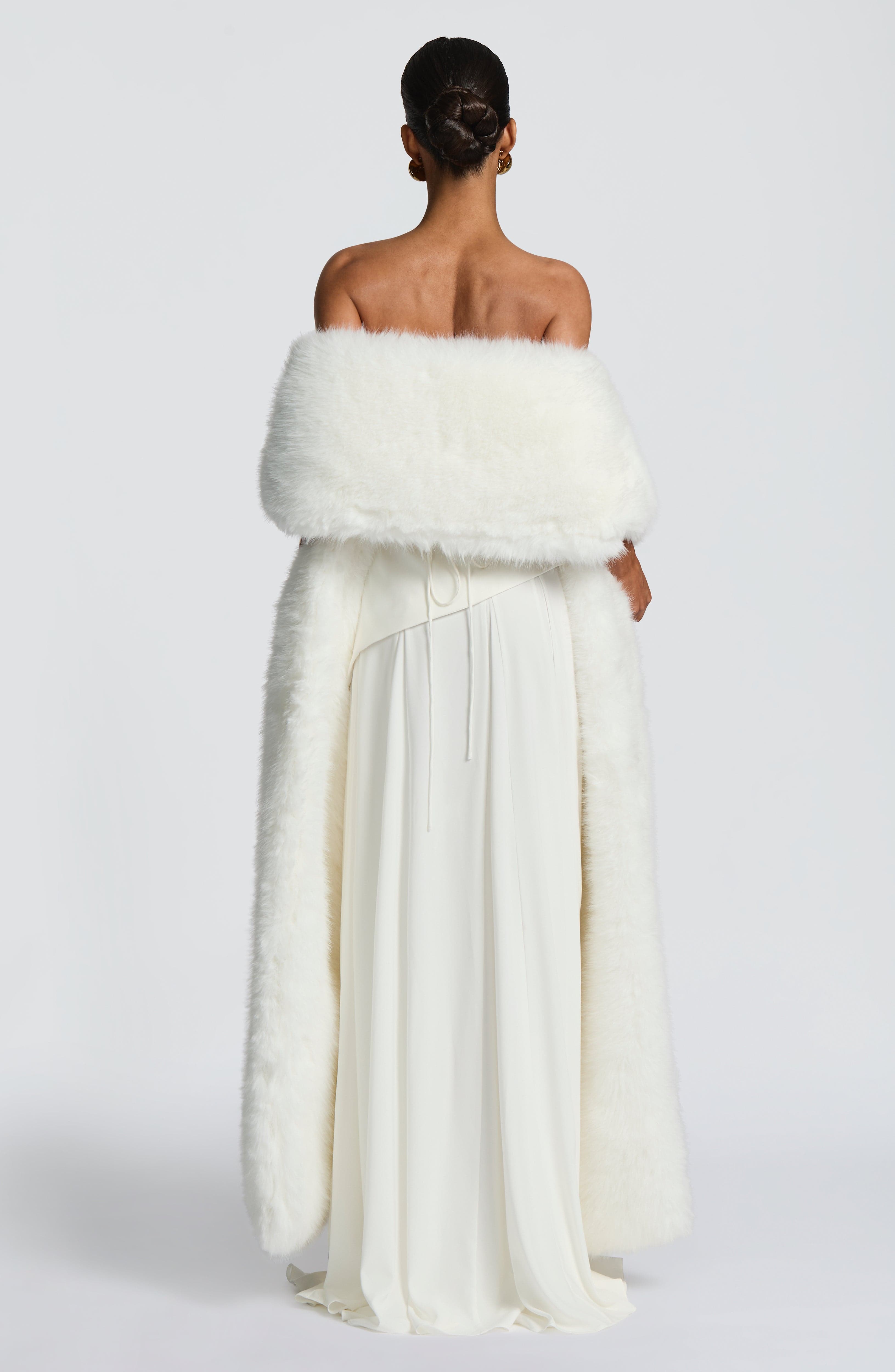 Šál Lulu - slonovinová barva