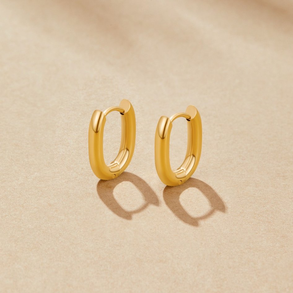 Madison Gold Hoop Earrings