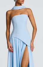 Maxi šaty Maliyah - světle modré