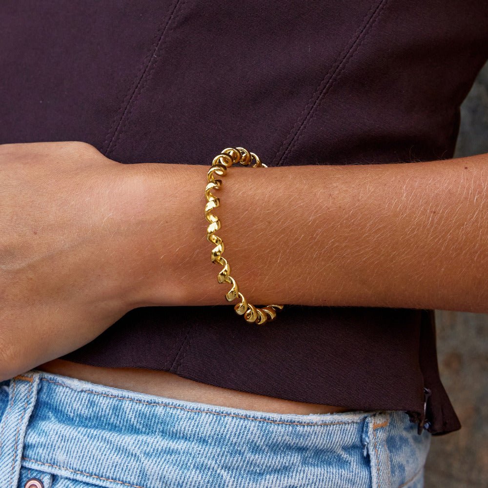 Melinda Gold Coil Bracelet