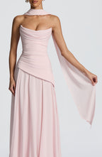 Šála Mila - světle růžová