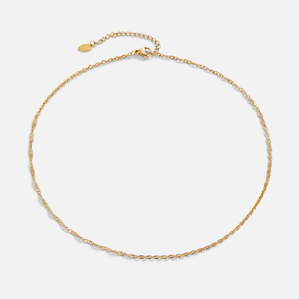 Mila Twist Gold Chain Necklace