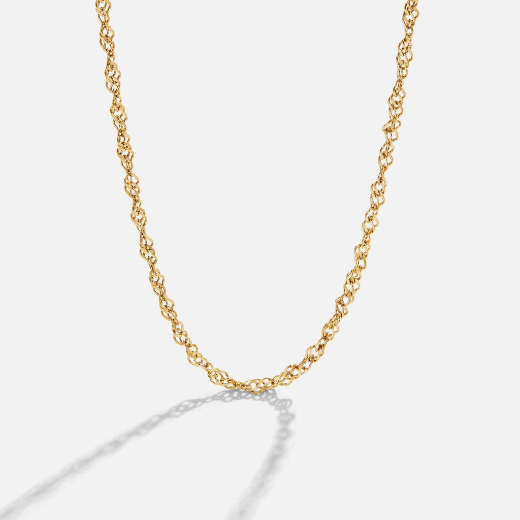 Mila Twist Gold Chain Necklace