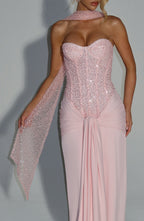 Šála Miya - světle růžová