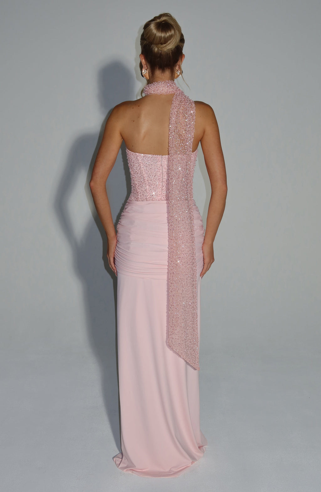 Šála Miya - světle růžová