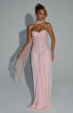 Šála Miya - světle růžová