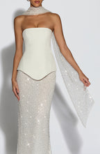 Šála Miya - slonovinová