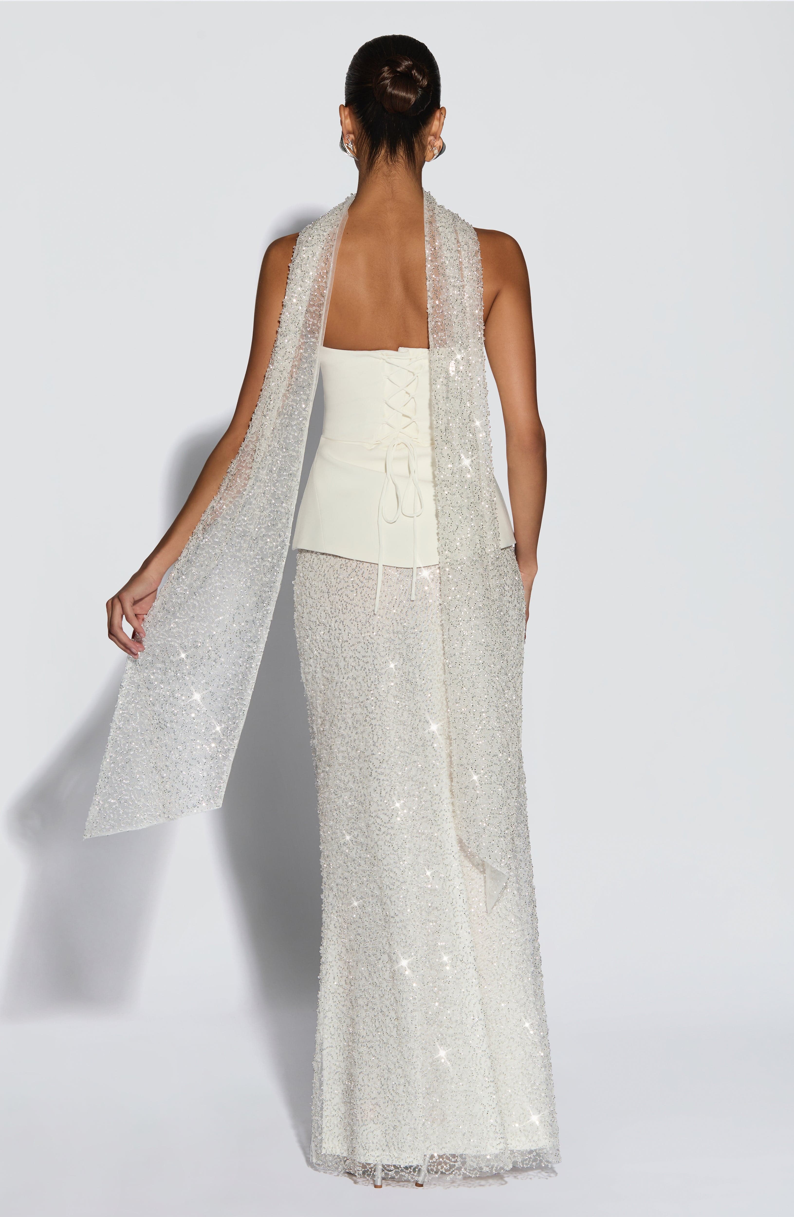 Šála Miya - slonovinová