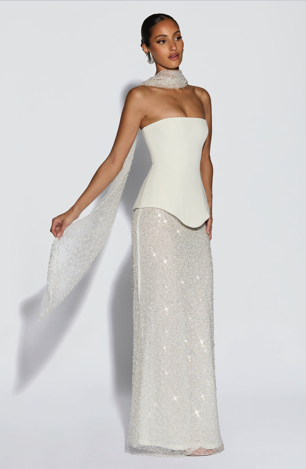 Šála Miya - slonovinová