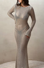 Maxi šaty Moana - béžové