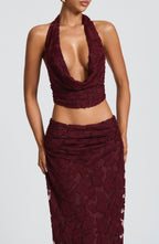 Myra Top - Cherry Lacquer