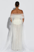 Myrtle šál - slonovinová