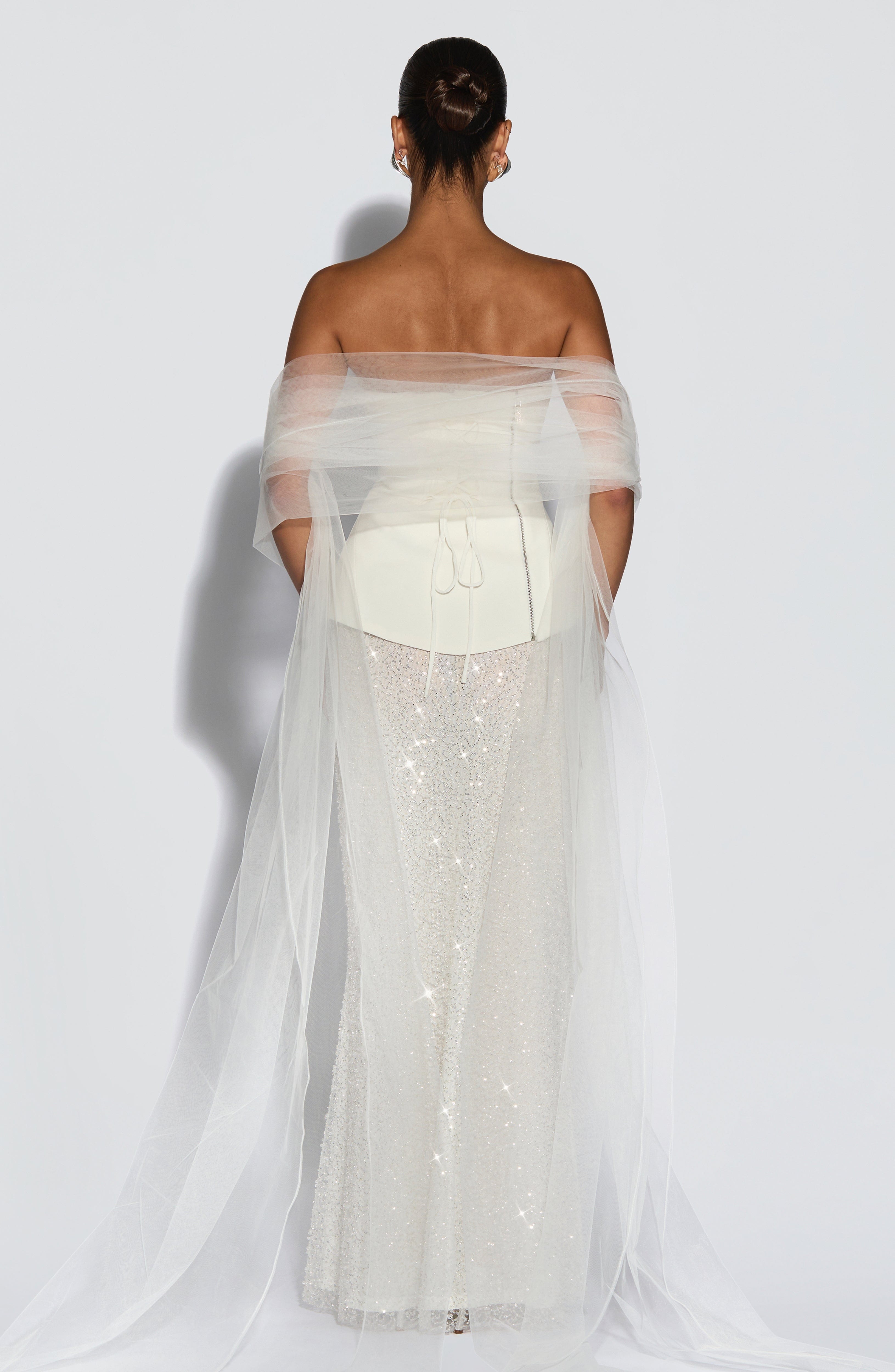 Myrtle šál - slonovinová