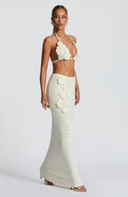 Maxi sukně Nerida - slonovinová