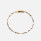 Niyah White Crystal Gold Bracelet